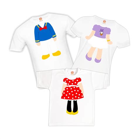 Kit Camisetas Disney Mickey Ou Minnie Elo7 Produtos Especiais