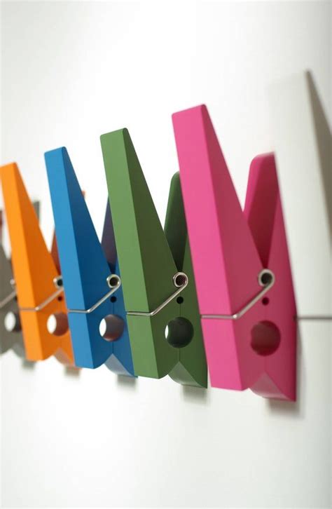 Coat Hook Storage Wall Mounted Giant Clothespin Hook For Etsy Giant