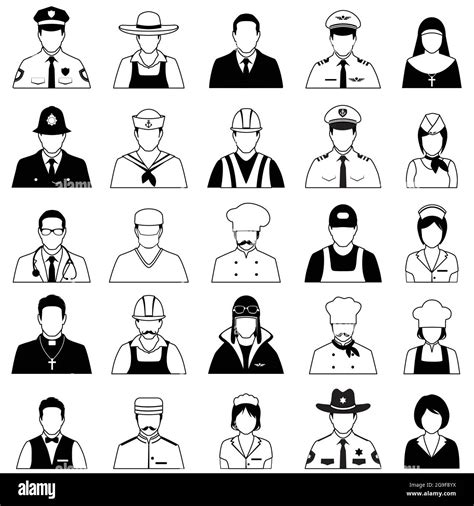 Vector Icon Workers Profession People Cartoon Vector Illustration