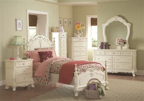 Bostwich shoals queen panel bed with dresser mirror. Homelegance Cinderella White Queen 5pc Bedroom Set | Girls ...