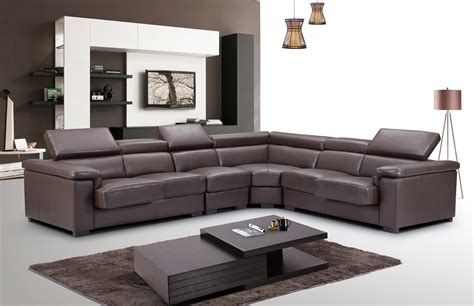 Sectional Brown Sectional Microfiber Sectionals Sofa Leather Modern