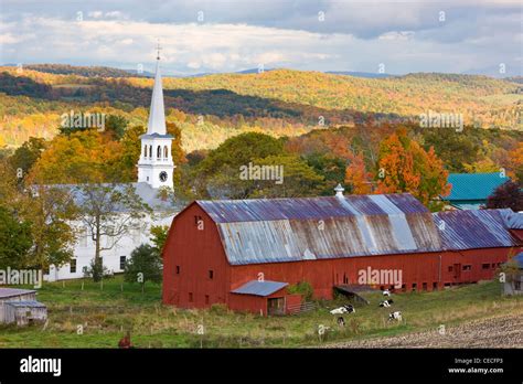 Peacham Vermont Fall Stock Photo Alamy