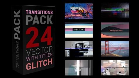Free Glitch Transitions Pack 4k Free After Effects Templates