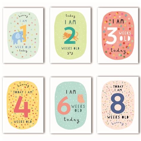 Personalised Baby Milestone Cards By Made By Ellis