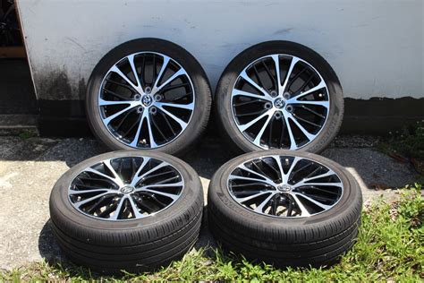 Set Of Four Toyota Camry 2018 18 Oem 2354518 Rims Wheels Tires 75221