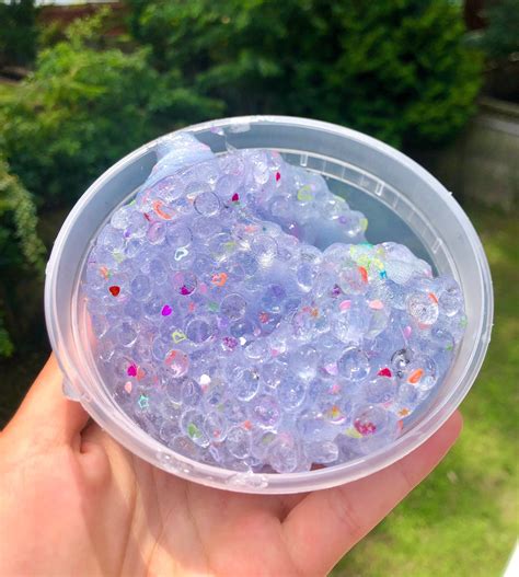 Fairy Crunch Scented Slushee Clear Slime Super Bubbly And Etsy Uk