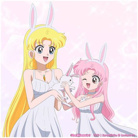 Usagi And Chibiusa Bunny By Starmvenus On Deviantart Sailor Chibi