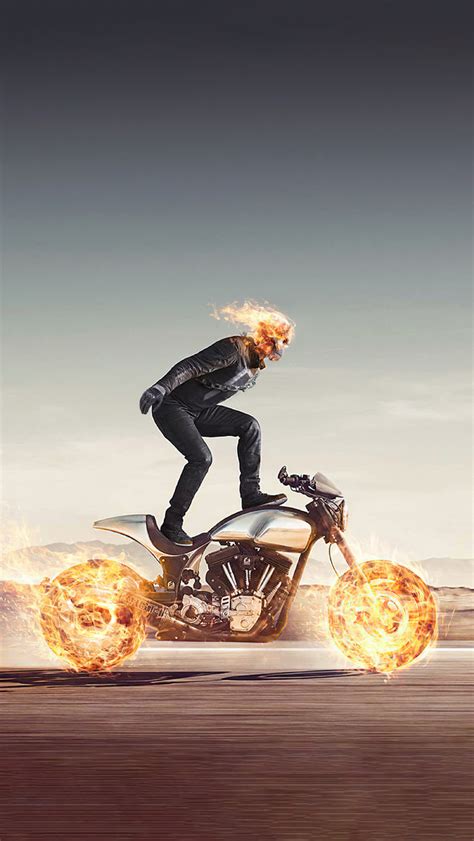640x1136 Keanu Reeves On Biker Ghost Rider Iphone 55c5sse Ipod