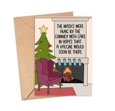 Funny Christmas Card 2021 Social Distancing Christmas Card Etsy Funny Christmas Cards