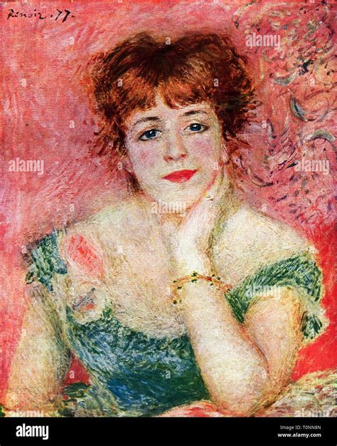 Pierre Auguste Renoir Jeanne Samary In A Low Necked Dress Portrait