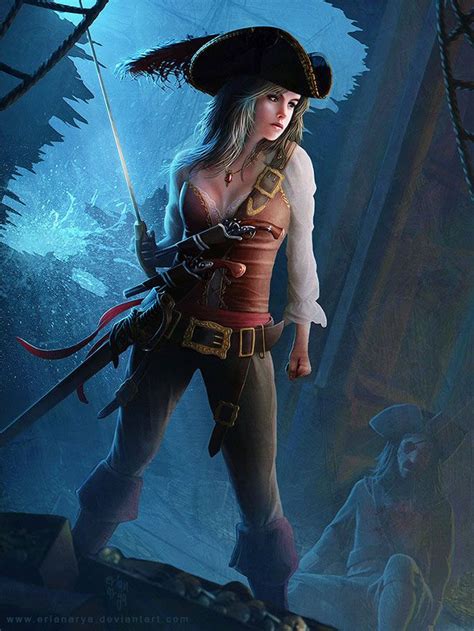 Treasure Of Pirate By Erlanarya Pirate Art Pirate Life Pirate Queen Pirate Woman Fantasy Art