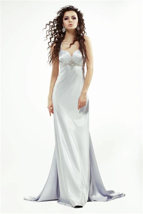картинки женщина ночь Стоящий модель Мода свадебное платье