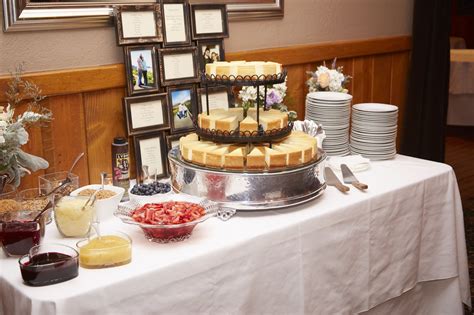 wedding cheesecake bar with many toppings with images cheesecake wedding cake wedding