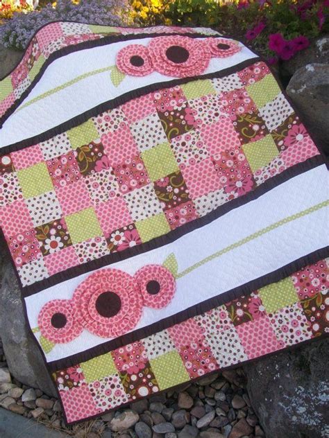 Pocket Full Of Posies Girl Baby Quilt Pattern Baby