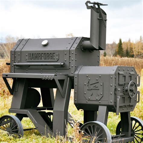 Hamrforge The Beast Reverse Flow Offset Smoker And Charcoal Bbq