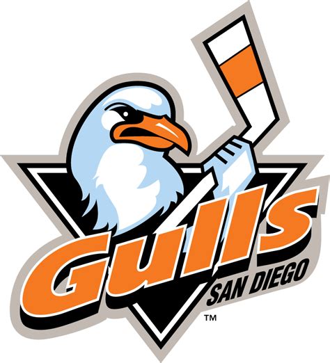 San Diego Gulls Logo Primary Logo West Coast Hockey League Wchl