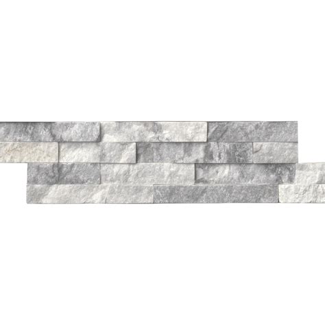 Msi Alaska Gray Ledger Panel 6 In X 24 In Natural Marble Wall Tile