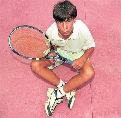 From a very young age, he was passionate about sport, and played football and tennis. A young Rafa Nadal before he became a tennis legend http ...