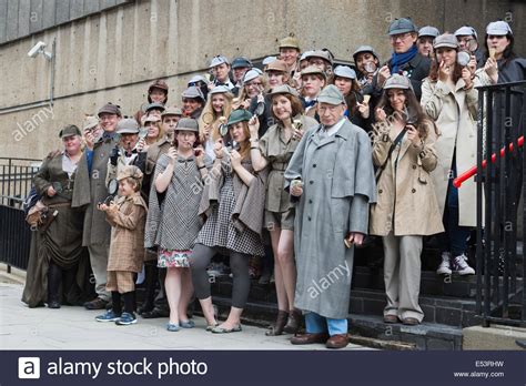 Dozens Of Fans Dressed As Sherlock Holmes Created By Sir Arthur Conan