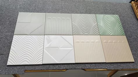 200x200mm Pattern Tiles Three Different Patterns And Four Colors Are