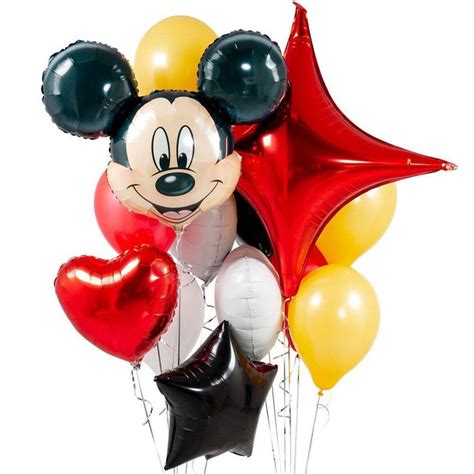 Mickey Mouse Balloon Bouquet Pk Of 14 Birthday Party Club House