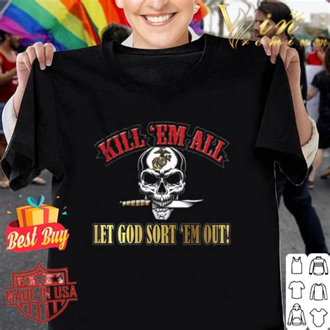skull us marine kill em all let god sort em out shirt hoodie sweater longsleeve t shirt