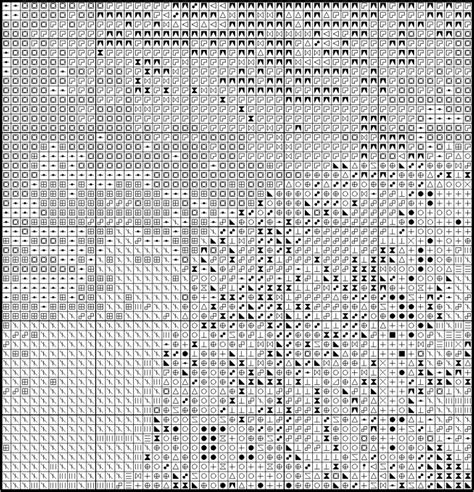 A Black And White Cross Stitch Pattern With Dots