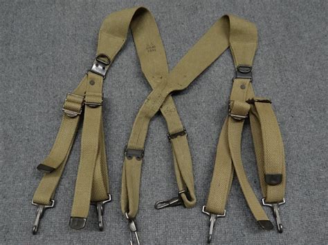 Original Wwii M1936 Combat Suspenders 1941 Dated 1861125419