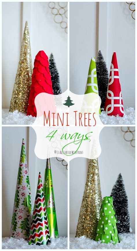 Christmas Craft Idea Mini Trees
