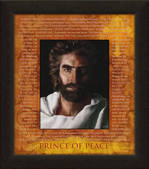 Prince Of Peace Names Of Jesus 215x245 Framed Art By Akiane Kramar Etriggerz For Wall