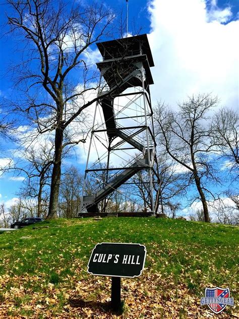 This 60 Foot Observation Tower On Culps Hill Was Built By The War Dept