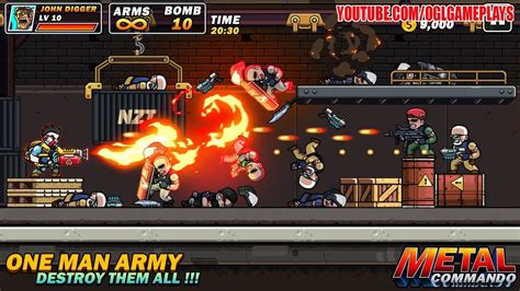 Metal Mercenary 2d Platform Action Shooter Android Gameplay Youtube
