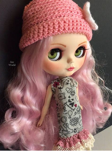Ooak Custom Blythe Doll Made By Azy World Face Expressions Cute Dolls
