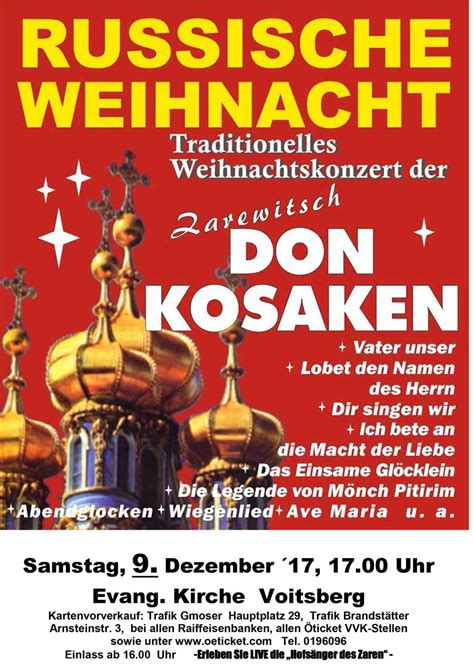 Russische Weihnacht Stadtgemeinde Voitsberg