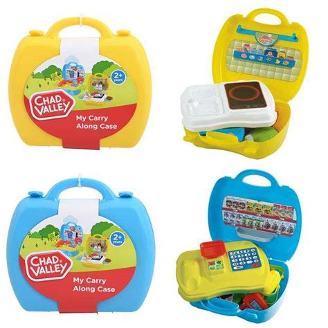 Chad Valley Shopping Centre Carry Case And Chad Valley Kitchen Set Carry