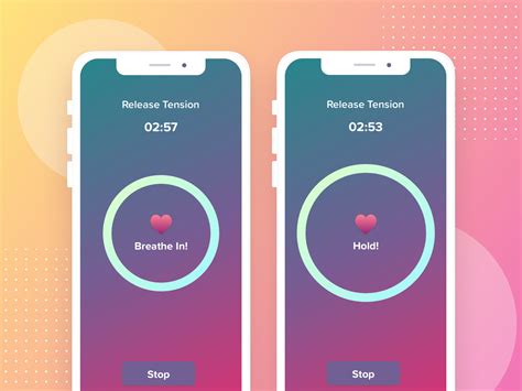 breathing exercise ui design by will morrissey for armour on dribbble