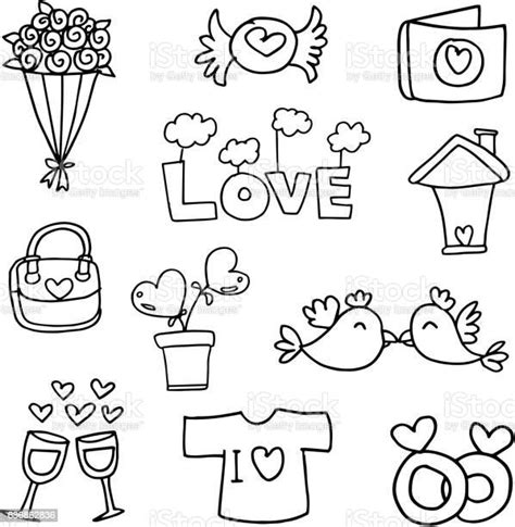 Love Theme Hand Draw Of Doodles Stock Illustration Download Image Now