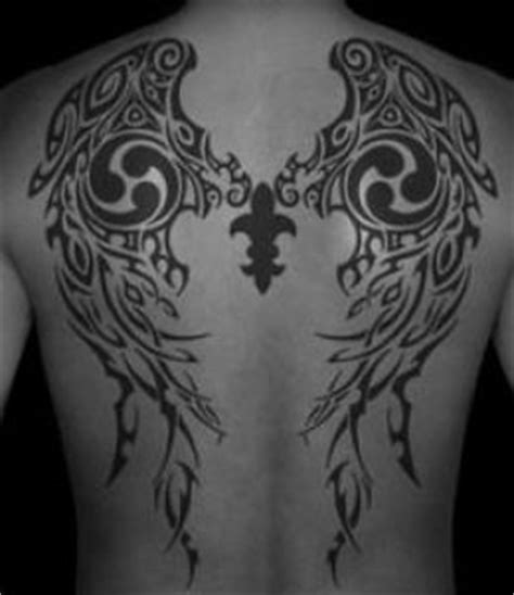 18 beautiful tribal wings tattoos sumber : A tattoo of tribal wings can be a symbol of angelic ...