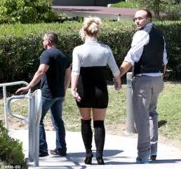 Britney Spears Heads To Church In Tight Dress And Racy Knee High Boots