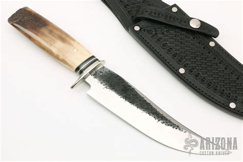 Fossil Walrus Ivory Camp Knife Arizona Custom Knives