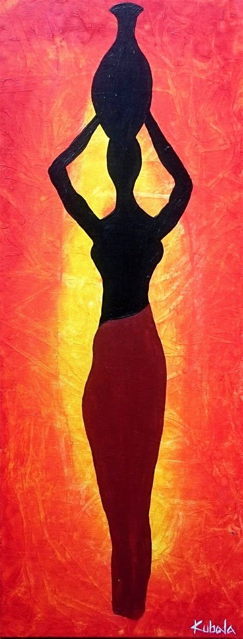 African Woman Easy African Painting Acrylic Painting African Art