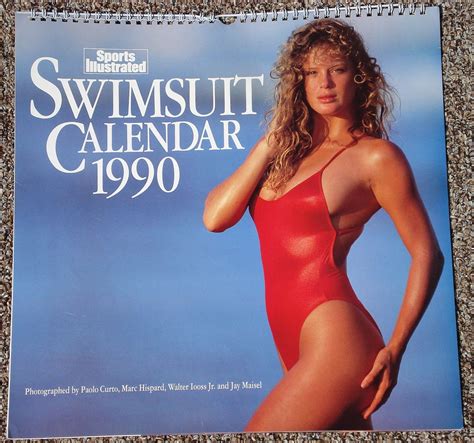 Sports Illustrated 1990 Swimsuit Pin Up Calendar Kathy Ireland Elle Macpherson Rachel Hunter