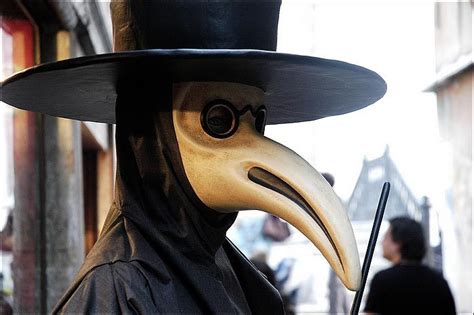 Venetian Plague Doctor Traditional Mask Dell Arte Civilização