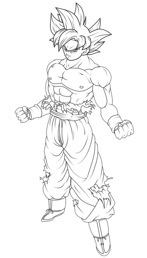 Ultra Instinct Goku Coloring Pages Super Coloring Pages Cartoon Porn Sex Picture