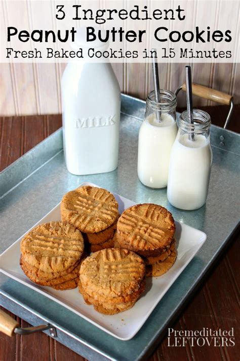 These 3 ingredient peanut butter cookies are made with only brown sugar, eggs, and peanut butter! 3 Ingredient Peanut Butter Cookies