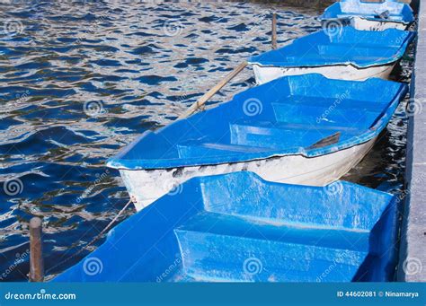 Blue Boats Stock Image Image Of Wooden Boat Waves 44602081