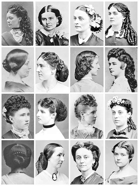 Vintage Portraits Depict Womens Hairstyles From The Victorian And