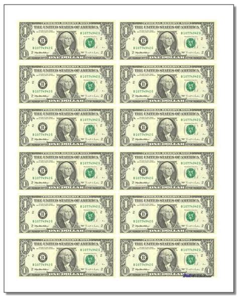 These Printable Play Money Sheets Can Be Cutup And Used For Classroom To Teach Money Math Or As