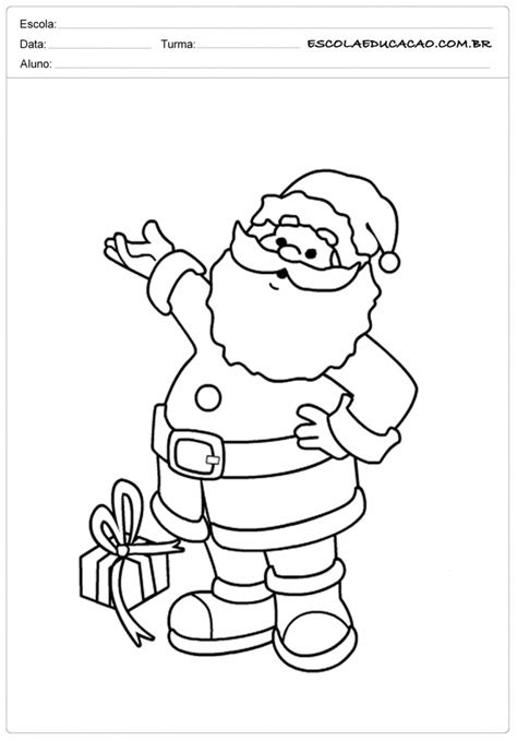 60 Desenhos De Papai Noel Para Colorir E Imprimir