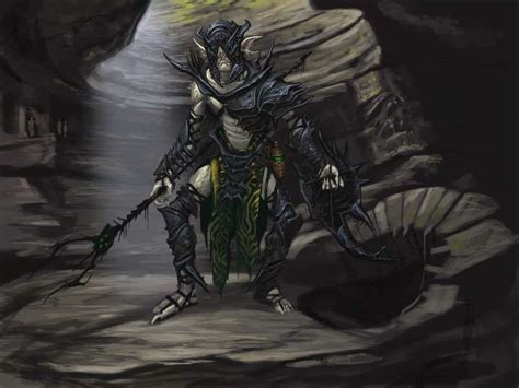 Falmer Armor Concept Art From The Elder Scrolls V Skyrim